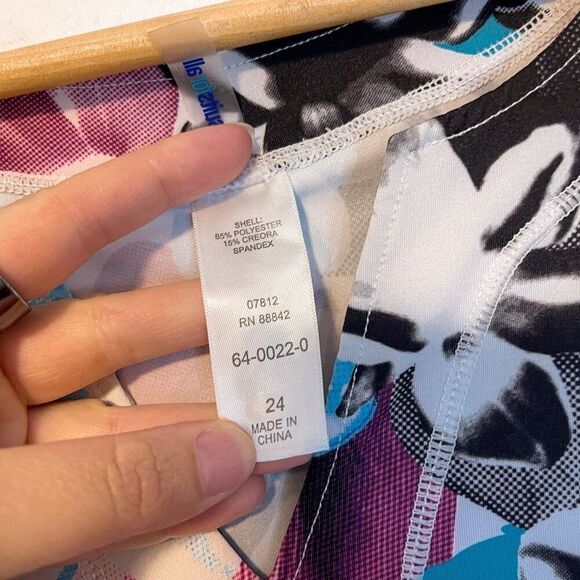 Swimsuits for All Split Neck Short Sleeve Swim Tee 24 - Picture 3 of 8